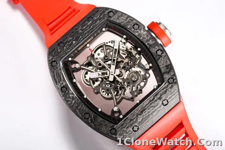 Richard Mille RM055 Red Carbon Fiber Watch - detail