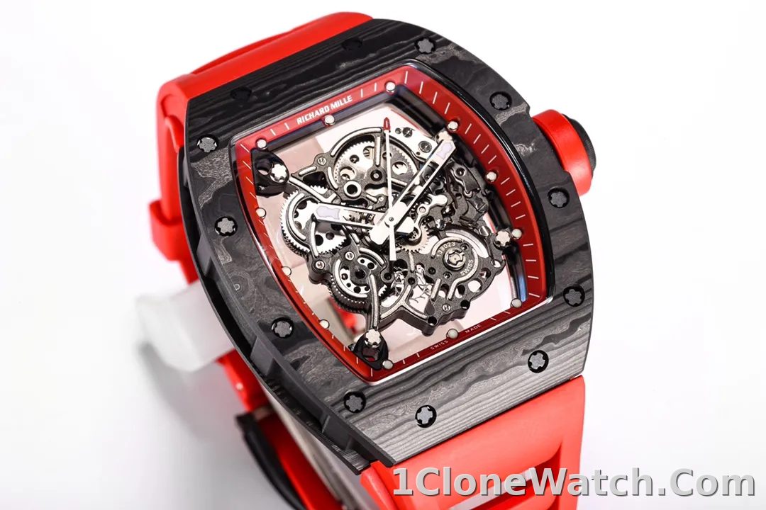 Richard Mille RM055 Red Carbon Fiber Watch - detail