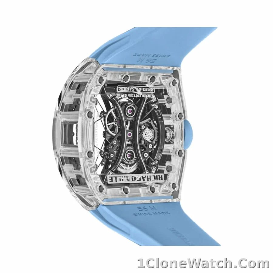 Richard Mille sapphire Replica - detail