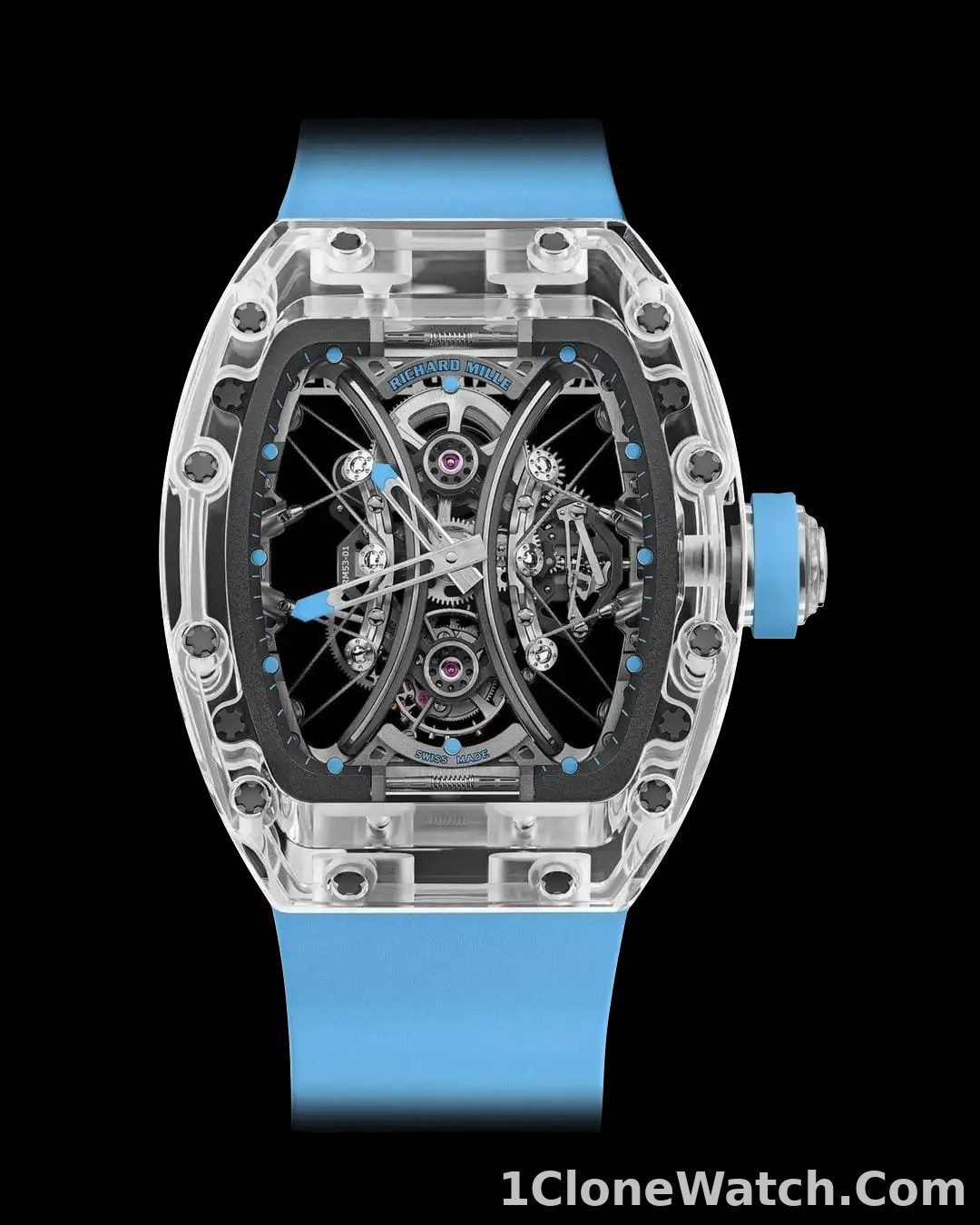 Richard Mille sapphire Replica - detail