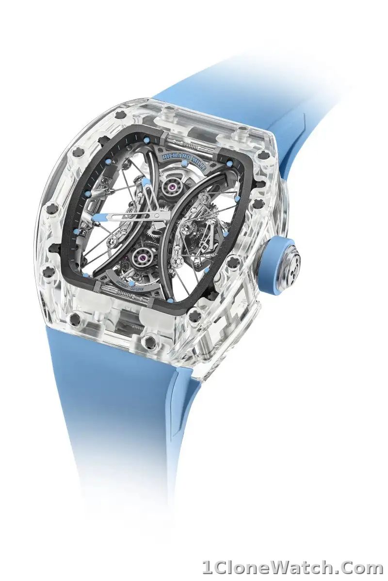 Richard Mille sapphire Replica - detail