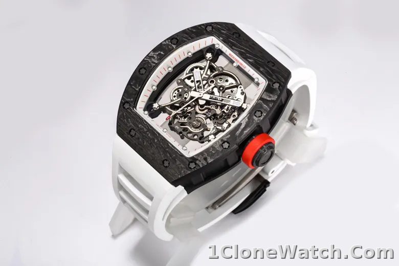 Richard Mille RM055 Black Carbon Fiber Watch - detail