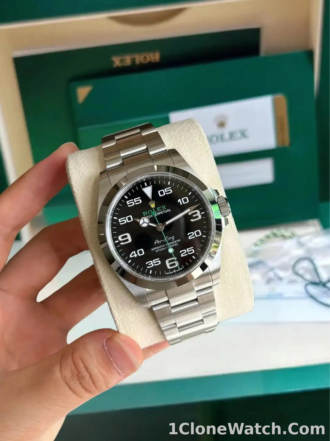 Rolex Air-King Oyster 40 mm Oystersteel 126900 - detail