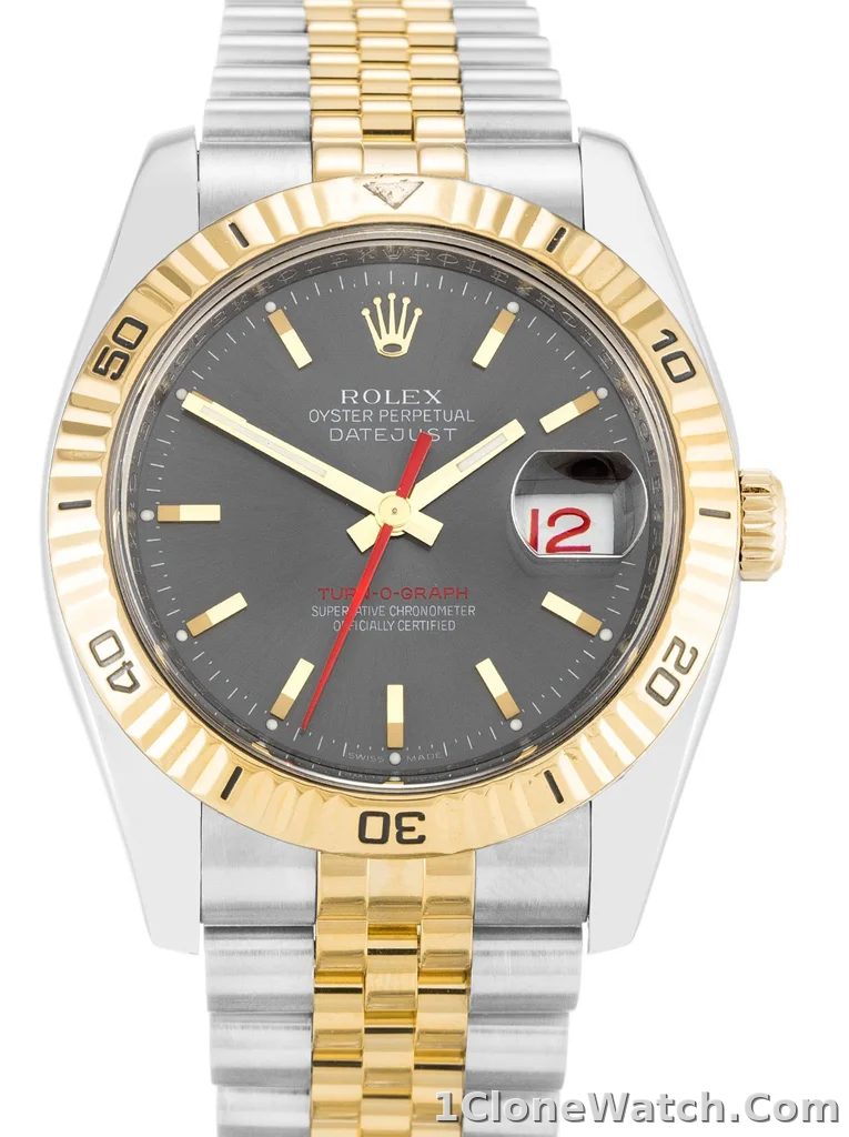 Rolex Datejust Turn-O-Graph 36mm Grey Dial 116263