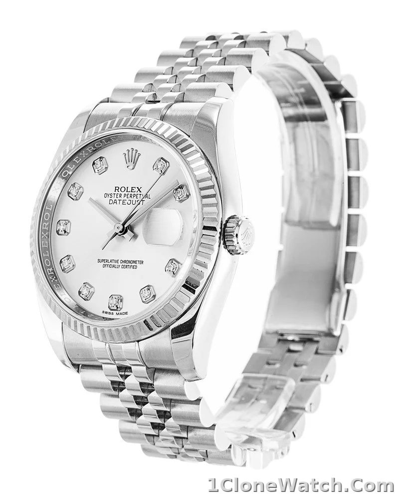 Rolex Datejust 36mm White Dial 116234 - detail