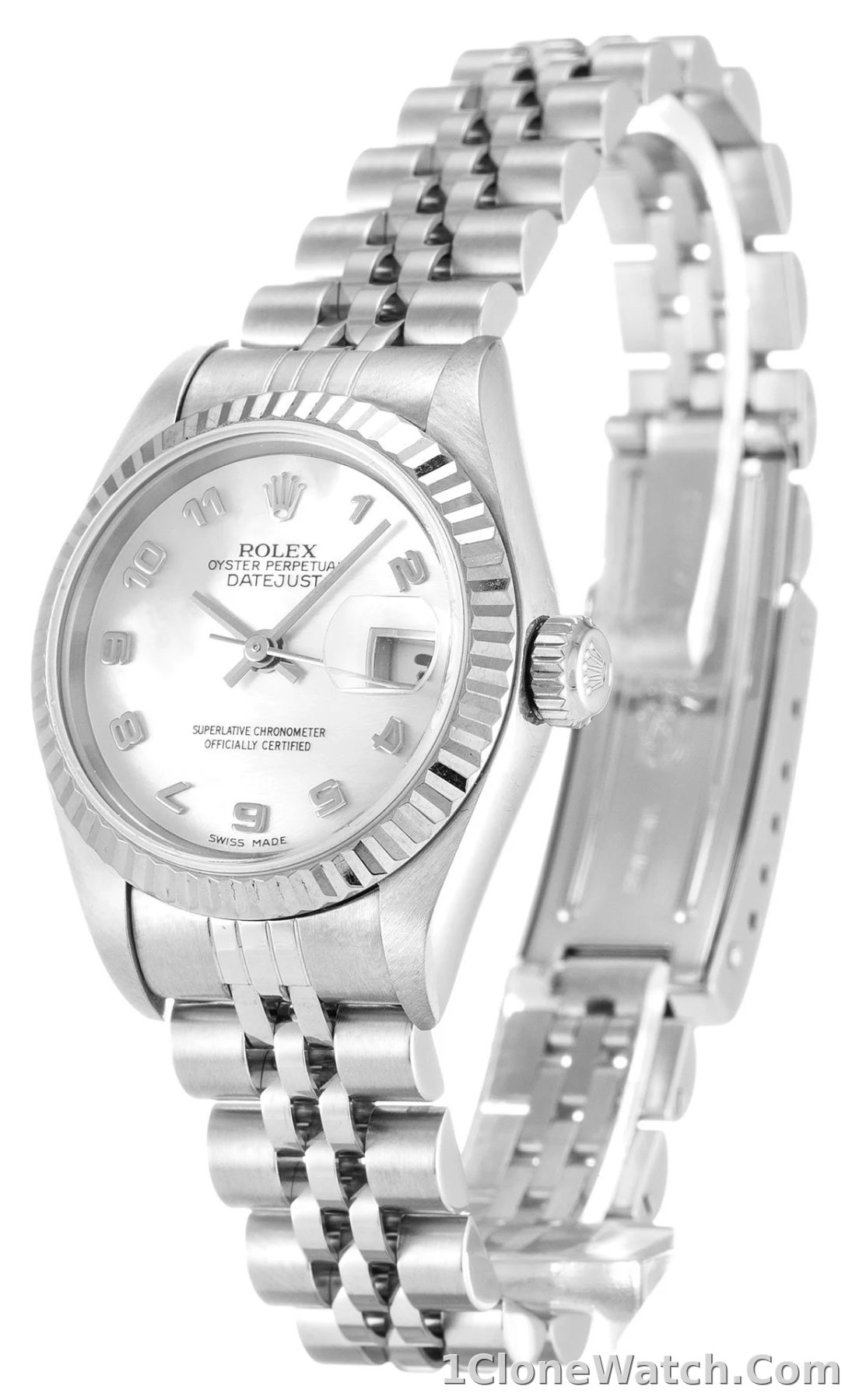 Rolex Lady-Datejust 26mm Mother of Pearl   White Dial 79174 - detail