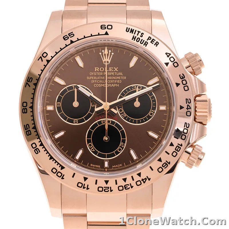 Superclone Rolex Daytona 40 mm 126505 Bright Chocolate Dial - detail