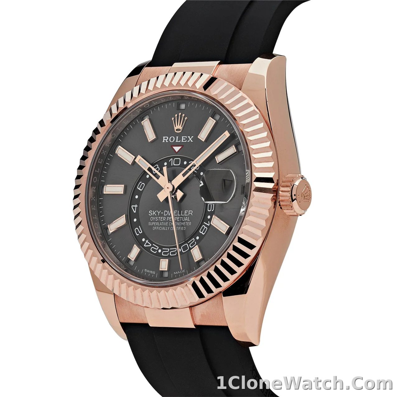 Rolex Sky-Dweller 42mm Black Dial 326235 - detail
