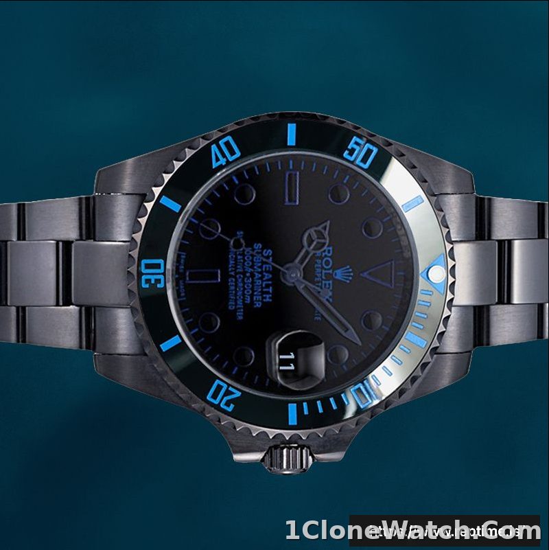 Rolex Submariner BLSTEALTH 40mm Men’s Swiss Replica Watch - detail