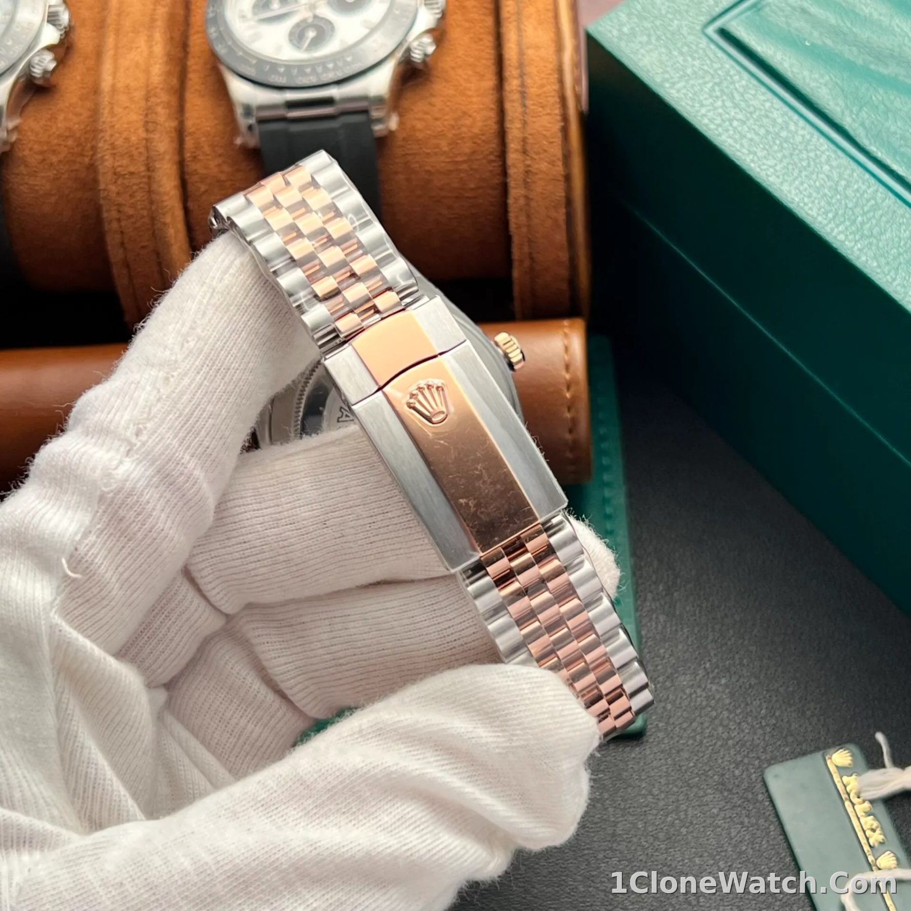Superclone Rolex Datejust 41 mm Chocolate Dial 126331 Jubilee - detail