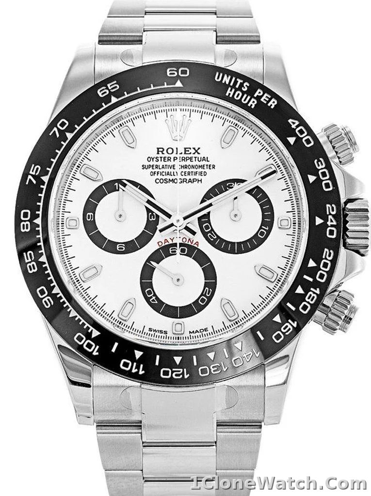 Superclone Rolex Daytona  Panda  40mm White Dial 116500LN