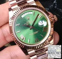 ROLEX DAY DATE GREEN DIAL SAPPHIRE CRYSTAL 40MM SWISS REPLICA 228235.6 - view 5
