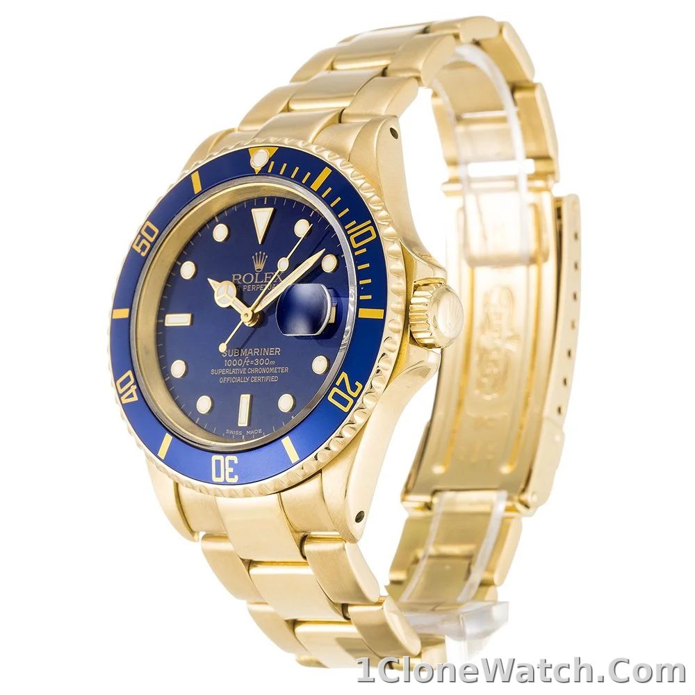 Rolex Submariner 40mm Blue Dial 16618LB - detail