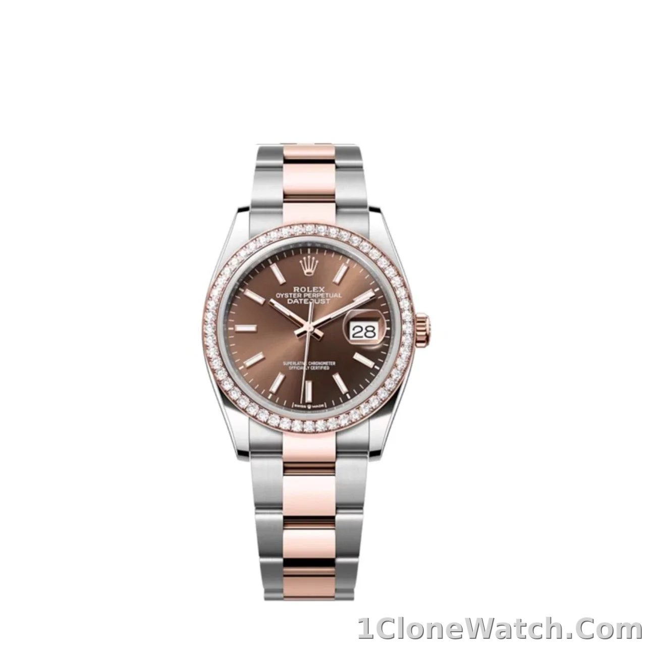 Superclone Rolex Datejust 36 mm Chocolate Dial 126281RBR