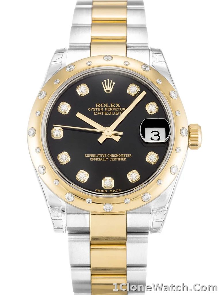 Rolex Datejust Mid-Size 31mm Black Dial 178343