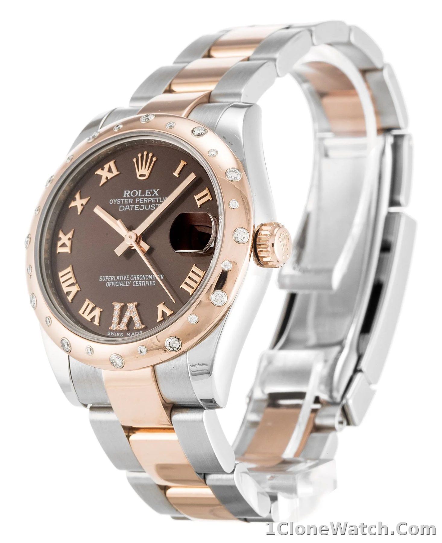 Rolex Lady-Datejust 31mm Chocolate Dial 178341 - detail