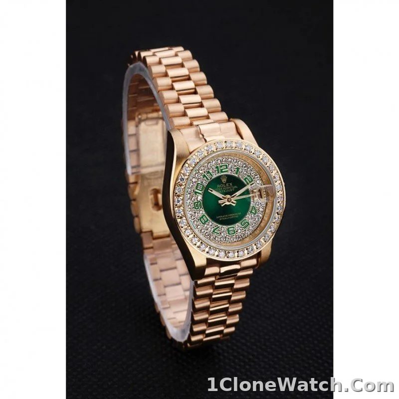 Rolex Datejust 28mm Green Dial RL39 - detail