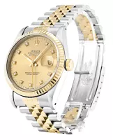 Rolex Datejust 36mm Champagne Diamonds Dial 16233 - view 3