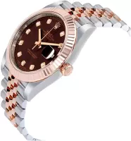 Rolex Datejust 41 Rose Gold/Steel Chocolate Dial Fluted Bezel (Jubilee) 126331 - view 5