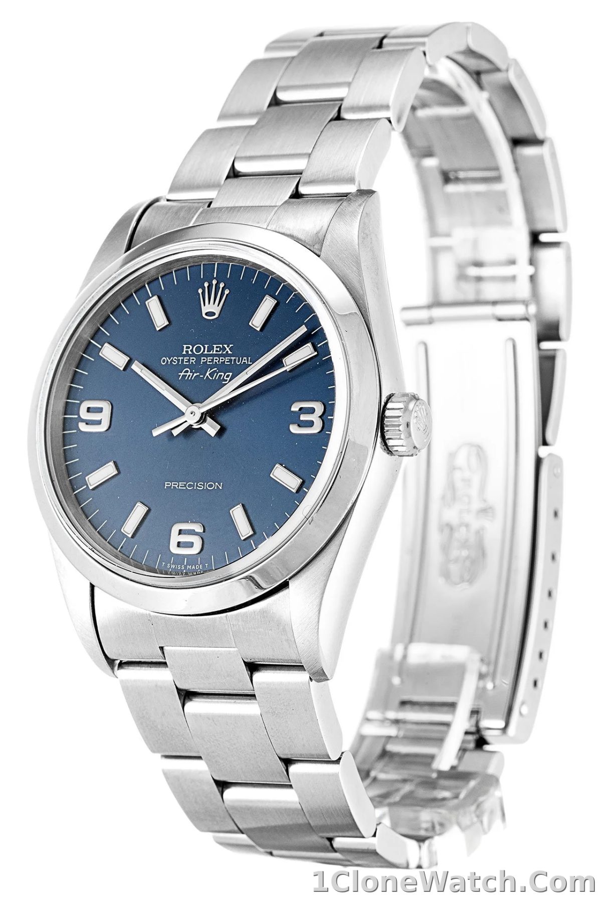 Rolex Air-King 34mm Blue Dial 14000 - detail