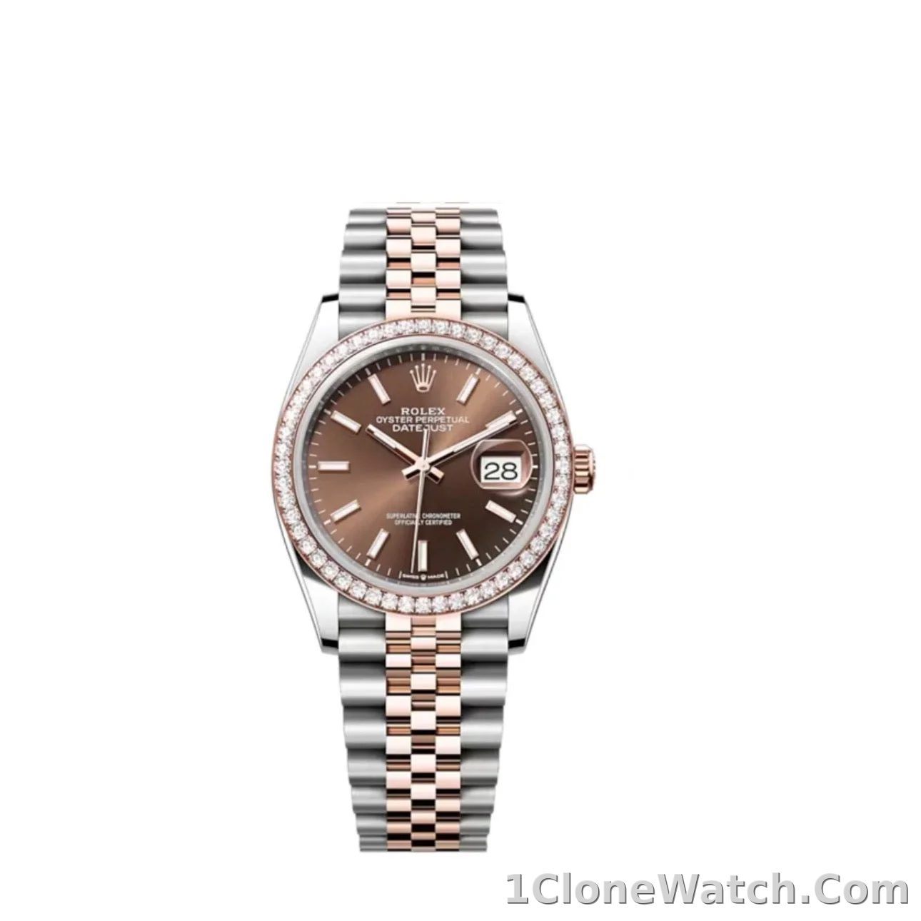 Superclone Rolex Datejust 36 mm Chocolate Dial 126281RBR