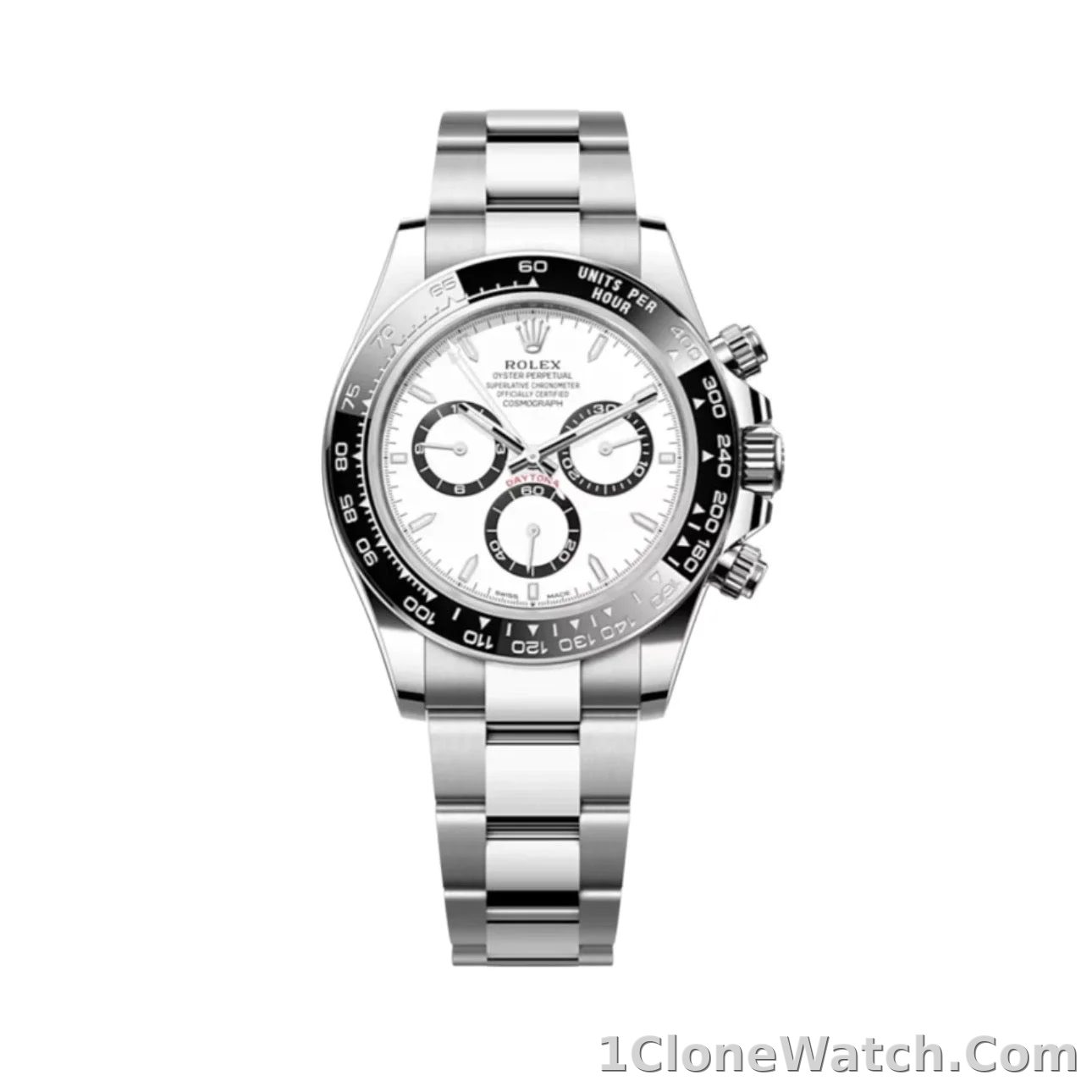 Superclone Rolex Daytona  Panda  40 mm White Dial 126500LN