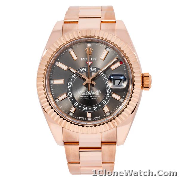 Superclone Rolex Sky-Dweller 42 mm Slate Dial Oyster 336935