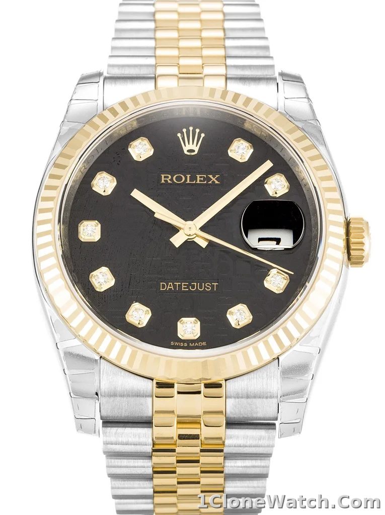 Rolex Datejust 36mm Black Jubilee Dial 116233