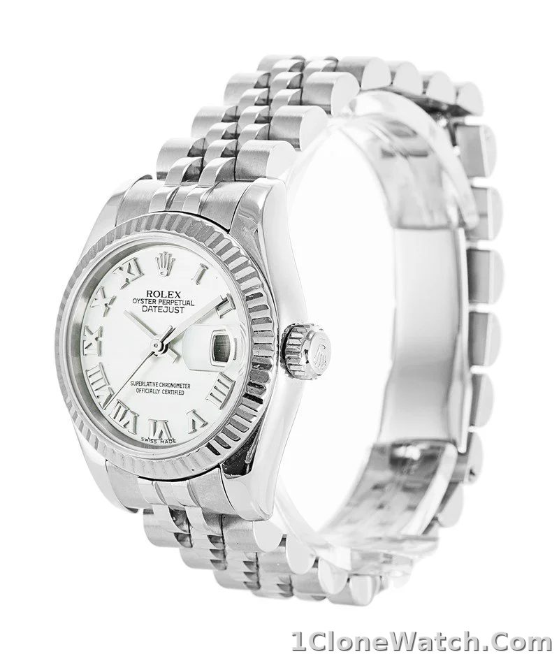 Rolex Datejust 26mm White Dial 179174 - detail