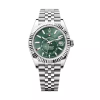 Superclone Rolex Sky-Dweller 42 mm Mint green Dial 336934 Jubilee - view 1