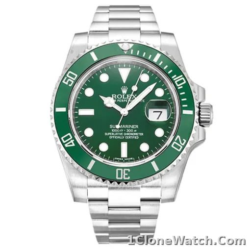 Rolex Submariner Green Dial 116610LV (Hulk) - detail
