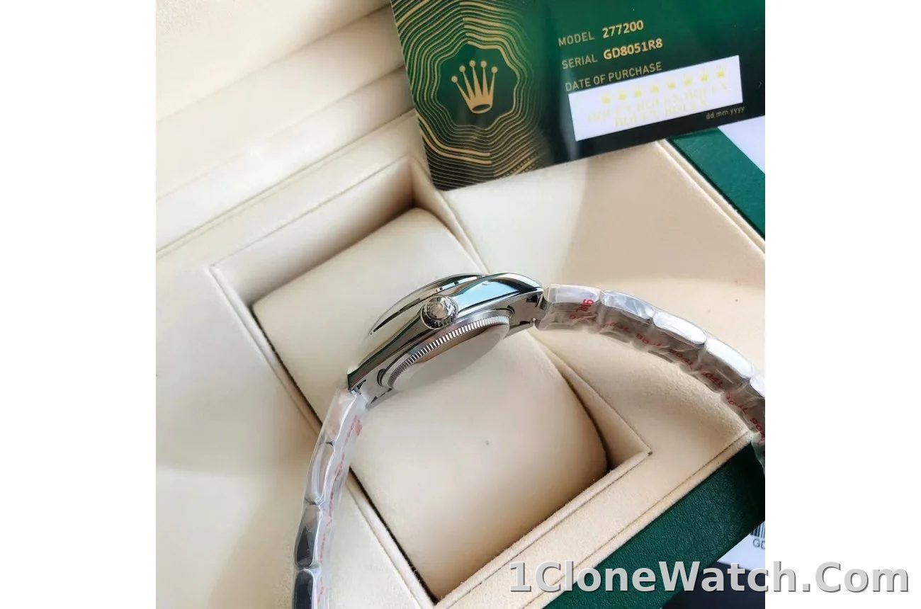 Couple Watches Rolex Oyster Perpetual 31/41mm SS/SS Red/Stk - detail