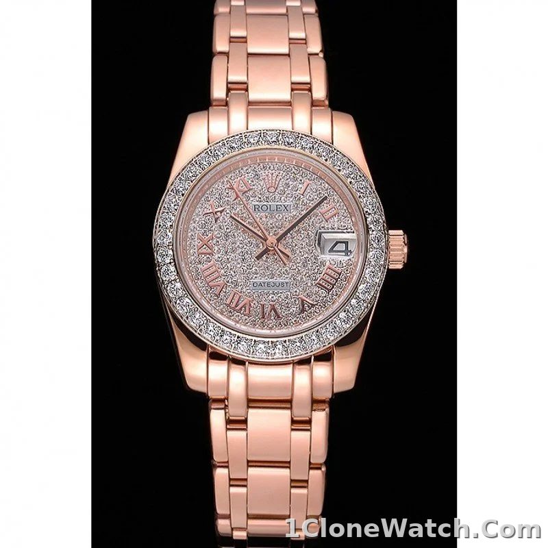 Rolex Datejust 33mm Diamond Dial 622836 - detail