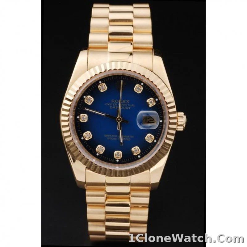 Superclone Rolex Datejust 36mm Blue Dial SRL71 - detail