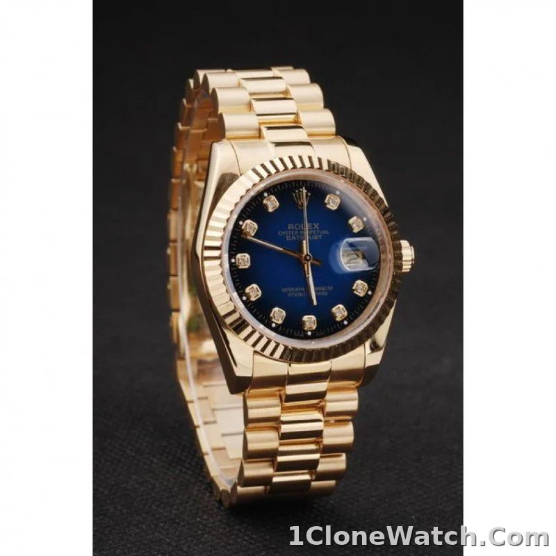 Superclone Rolex Datejust 36mm Blue Dial SRL71 - detail