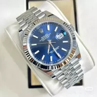 Rolex Datejust 41 White Gold/Steel Blue Dial Fluted Bezel 126334 (Jubilee) - view 4