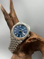 Rolex Datejust 41 White Gold/Steel Blue Dial Fluted Bezel 126334 (Jubilee) - view 5