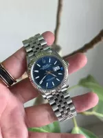 Rolex Datejust 41 White Gold/Steel Blue Dial Fluted Bezel 126334 (Jubilee) - view 6
