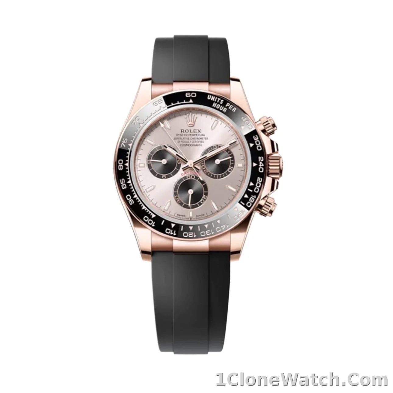 Superclone Rolex Daytona 40 mm Sundust Dial in Everose Gold 126515LN