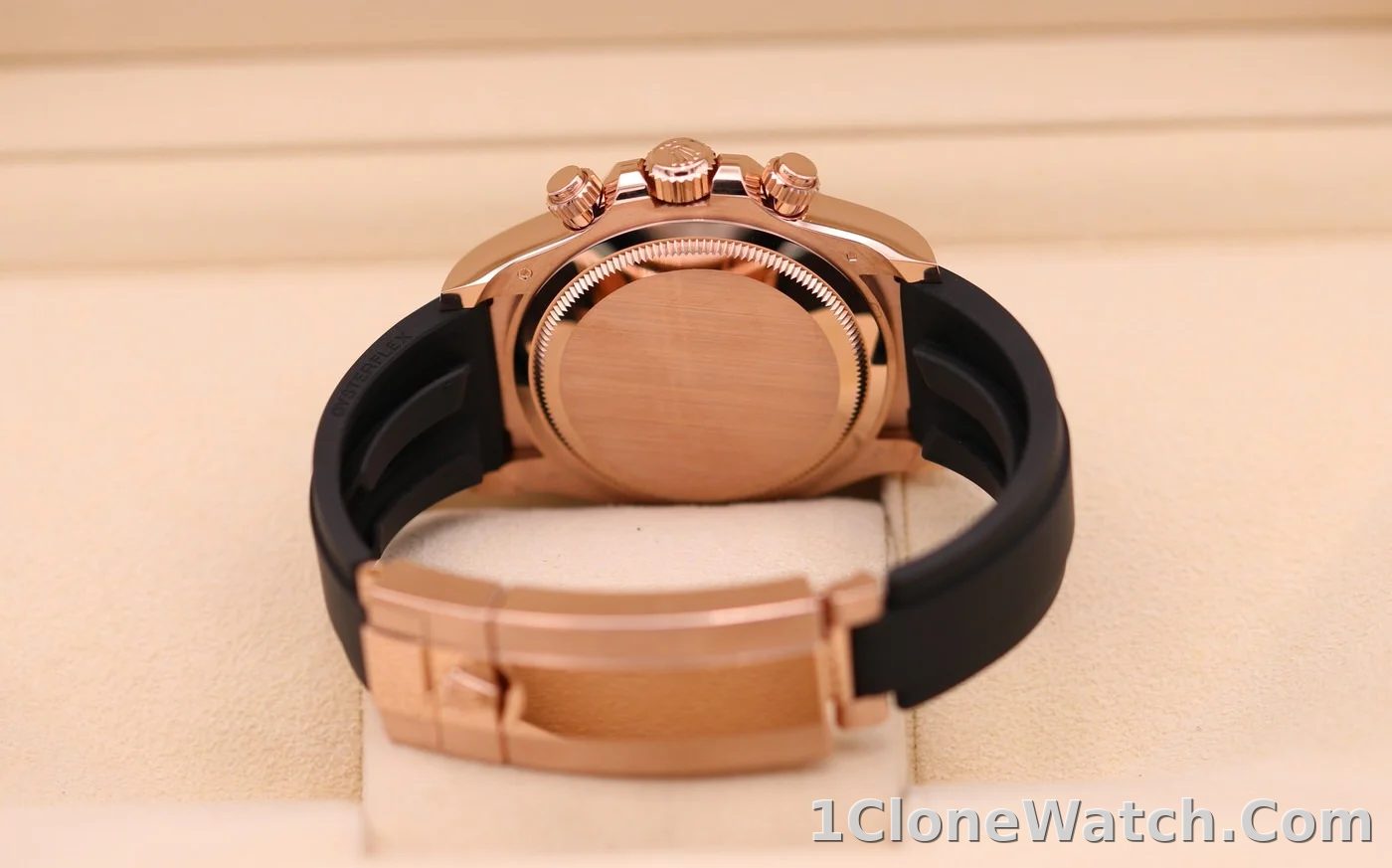 Superclone Rolex Daytona 40 mm Sundust Dial in Everose Gold 126515LN - detail