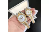 Couple Watches Rolex Datejust 36/28mm RG/SS Jub Sliver/Dia - view 1