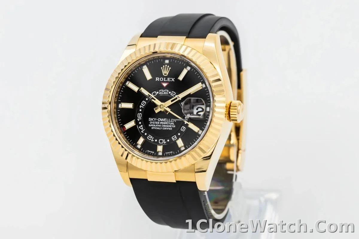 Rolex Sky-Dweller 42mm Black Dial 326238 - detail