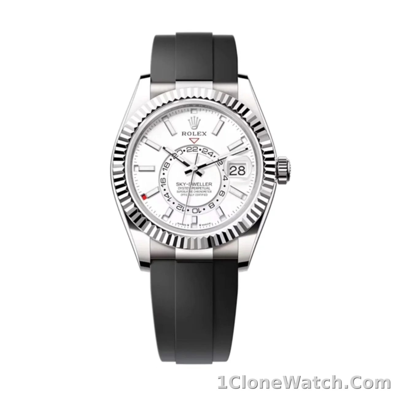 Superclone Rolex Sky-Dweller 42 mm Intense white Dial 336239