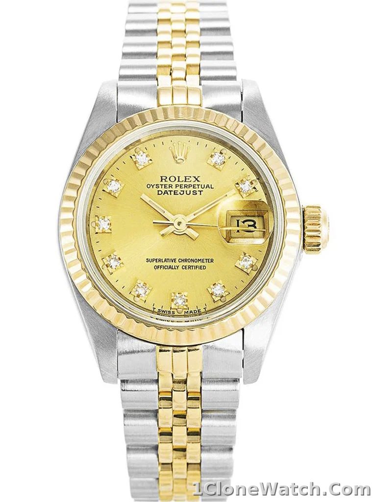 Rolex Datejust 26mm Gold Dial 69173-2