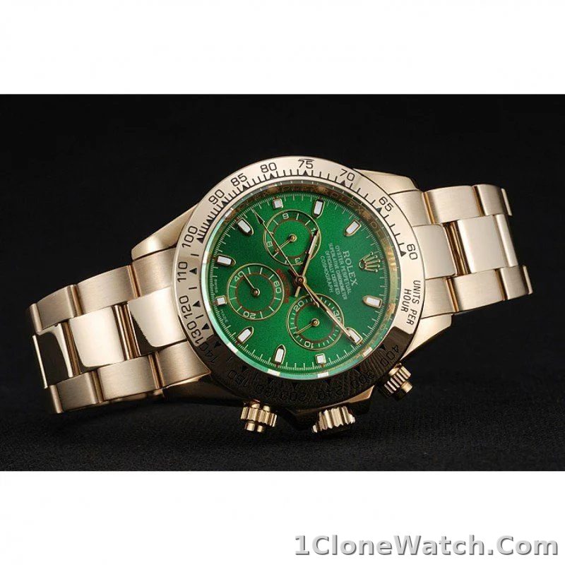 Rolex Daytona 39mm Green Dial 1454244 - detail