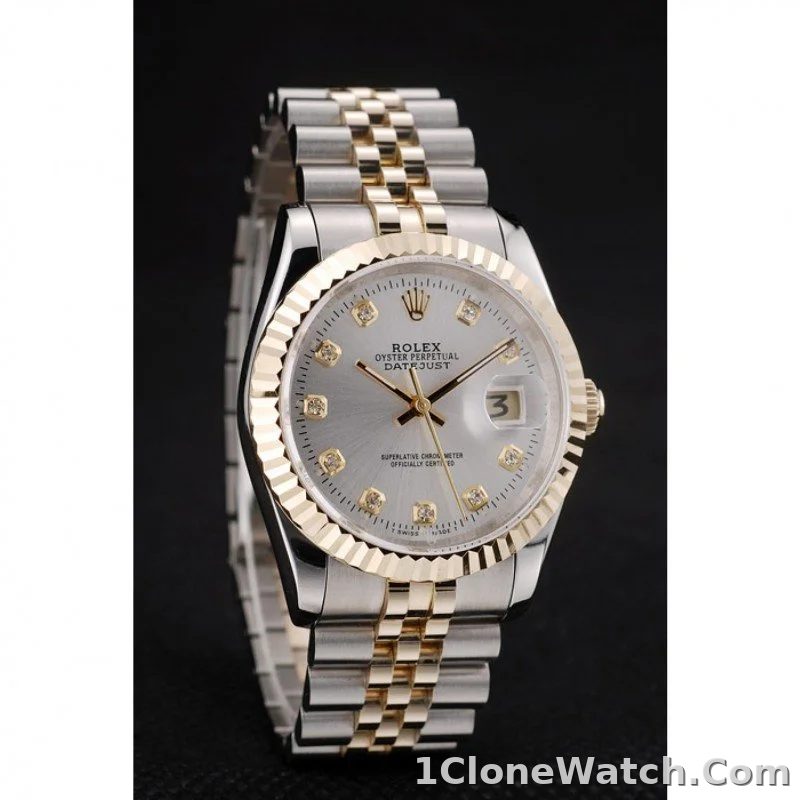 Superclone Rolex Datejust 36mm White Dial SRL10 - detail