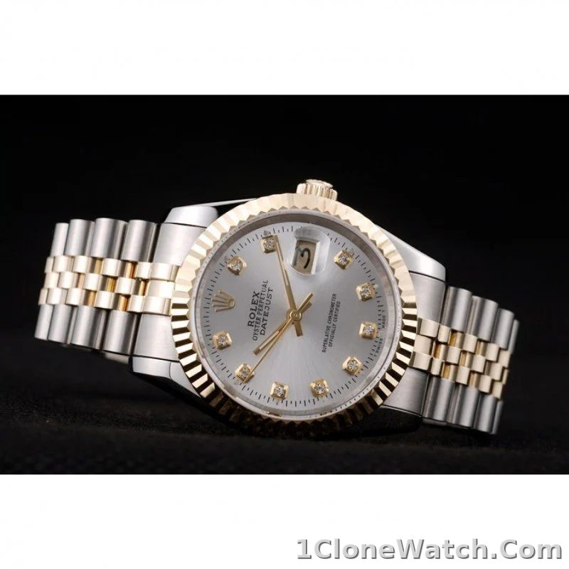 Superclone Rolex Datejust 36mm White Dial SRL10 - detail