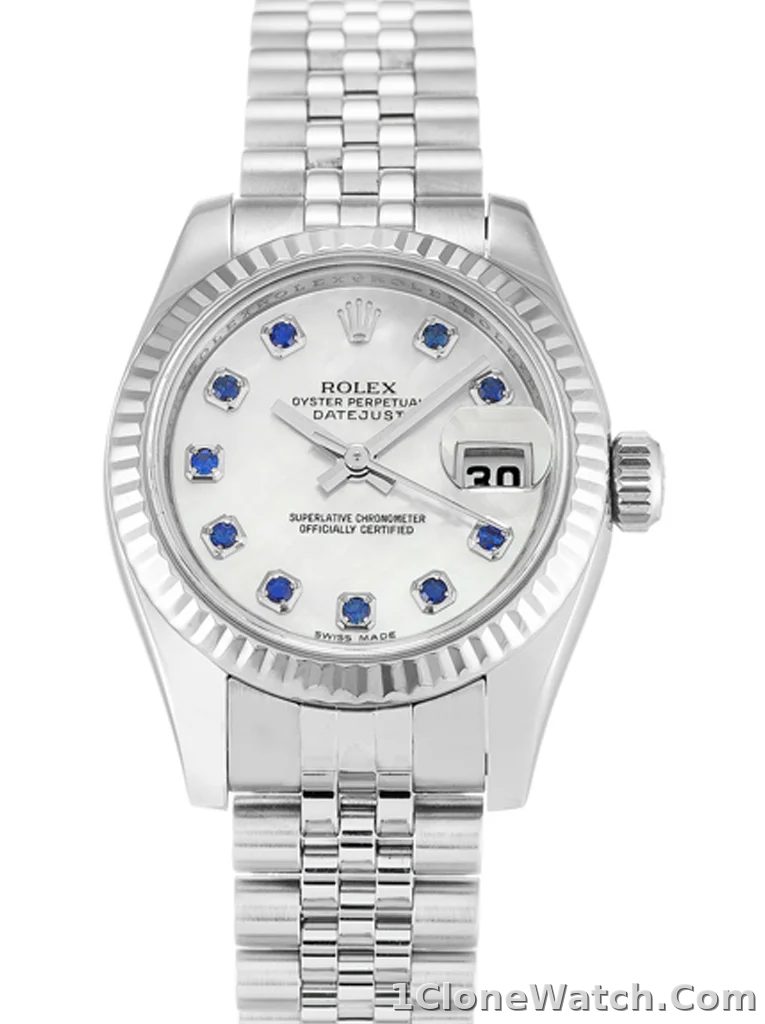 Rolex Lady-Datejust 26mm Mother Of Pearl   White Dial 179174