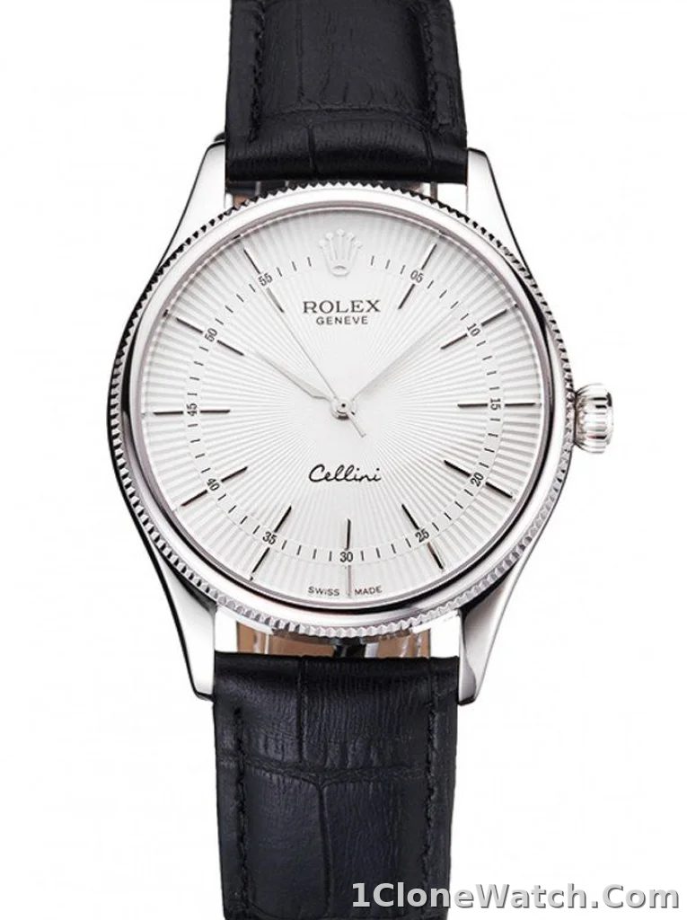 Superclone Rolex Cellini 38mm White Dial REP016805