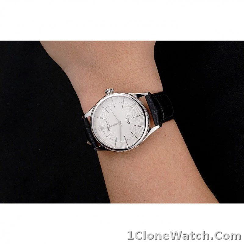 Superclone Rolex Cellini 38mm White Dial REP016805 - detail